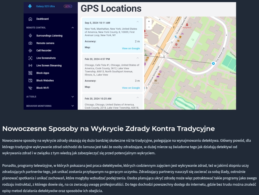 TauruS to narzędzie które umozliwia wykrywanie zdrad.